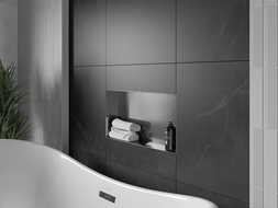 Mexen X-Wall-NR nišinė lentyna be apvado 60 x 30 cm, šlifuota ginklų pilka - 19E1603010