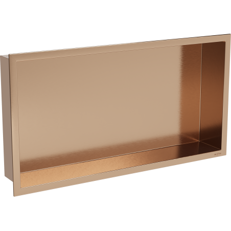 Mexen X-Wall-R nišinė lentyna su apvadu 60 x 30 cm, šlifuotas varis - 19C0603010