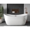 Mexen X-Wall-R nišinė lentyna su apvadu 60 x 30 cm, šlifuotas varis - 19C0603010