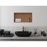 Mexen X-Wall-R nišinė lentyna su apvadu 60 x 30 cm, šlifuotas varis - 19C0603010
