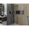 Mexen X-Wall-NR įleidžiama lentynėlė be krašto 90 x 30 cm, šepečiu valytas Gun grey - 19E1903010