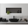 Mexen X-Wall-NR įleidžiama lentynėlė be krašto 90 x 30 cm, šepečiu valytas Gun grey - 19E1903010