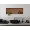 Mexen X-Wall-R nišos lentyna su apvadu 90 x 30 cm, šepečiu valyta varis - 19C0903010