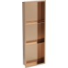 Mexen X-Wall-R nišinė lentyna su apykakle ir lentyna 90 x 30 cm, šlifuotas varis - 19C0903010S
