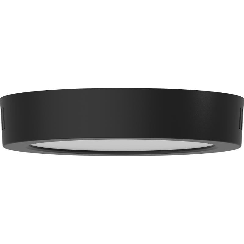 Mexen LDSR LED lubų plokštė paviršinis montavimas, skersmuo 17 cm, 12W, Šaltai balta - 6500K, 960 lm, juodas