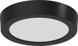 Mexen LDSR LED lubų plokštė paviršinis montavimas, skersmuo 17 cm, 12W, Šaltai balta - 6500K, 960 lm, juodas