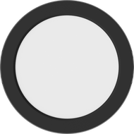 Mexen LDSR LED lubų plokštė paviršinis montavimas, skersmuo 17 cm, 12W, Šaltai balta - 6500K, 960 lm, juodas