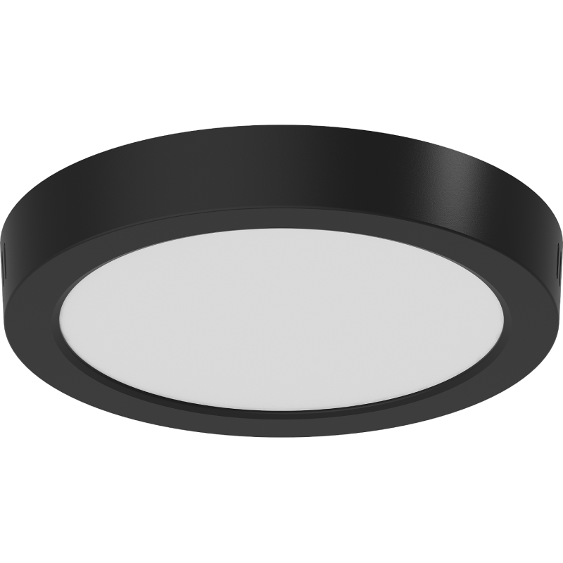Mexen LDSR Lubų LED paviršinis šviestuvas, skersmuo 22 cm, 18W, Neutralus - 4000K, 1440 lm, juodas - L212-022-1840-70
