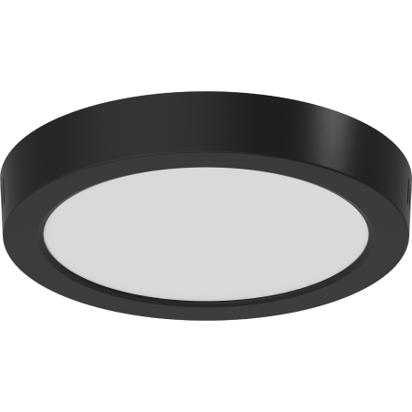 Mexen LDSR Lubų LED paviršinis šviestuvas, skersmuo 22 cm, 18W, Neutralus - 4000K, 1440 lm, juodas - L212-022-1840-70
