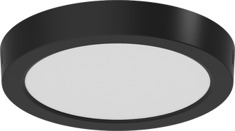 Mexen LDSR Lubų LED paviršinis šviestuvas, skersmuo 22 cm, 18W, Neutralus - 4000K, 1440 lm, juodas - L212-022-1840-70