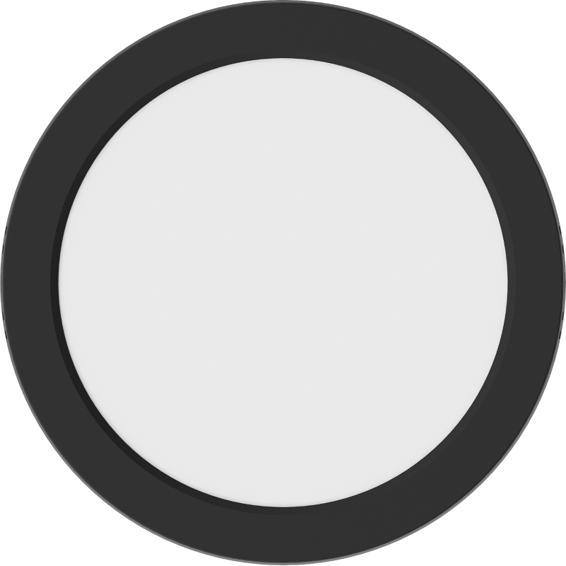Mexen LDSR Lubų LED paviršinis šviestuvas, skersmuo 22 cm, 18W, Neutralus - 4000K, 1440 lm, juodas - L212-022-1840-70
