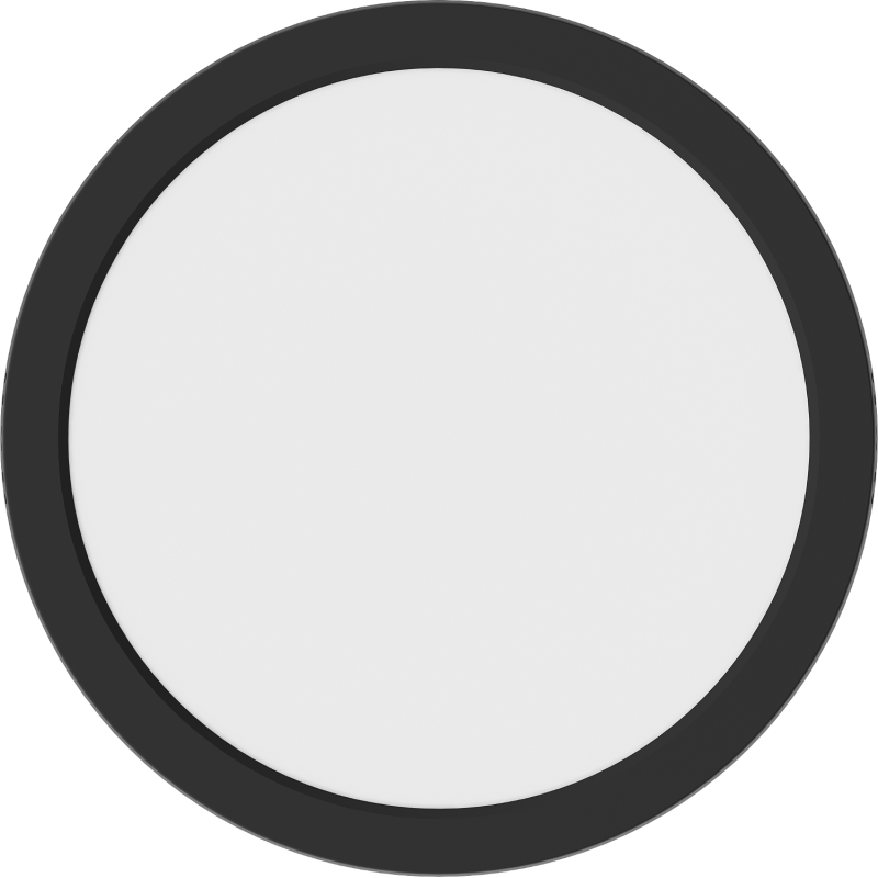 Mexen LDSR LED lubos lubos šviestuvas, montuojamas paviršiuje, skersmuo 30 cm, 24W, Neutrali - 4000K, 1920 lm, juodas