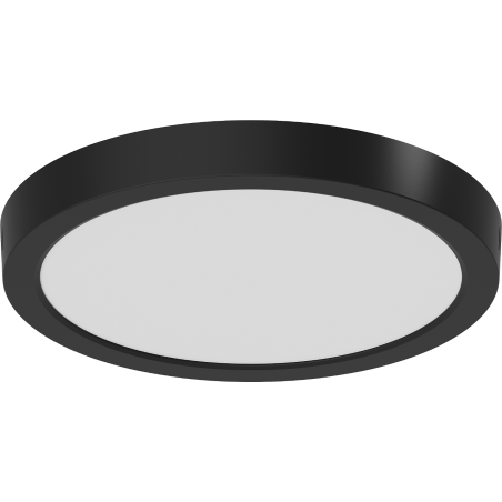 Mexen LDSR LED paviršinis lubų plafonas ø 30 cm, 24W, šaltas - 6500K, 1920 lm, juodas - L212-030-2465-70