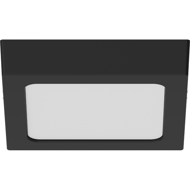 Mexen LDSS LED lubų šviestuvas, paviršinis montavimas 17 x 17 cm, 12W, Neutrali - 4000K, 960 lm, juodas - L213-017-1240-70