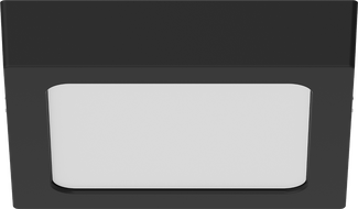 Mexen LDSS LED lubų šviestuvas, paviršinis montavimas 17 x 17 cm, 12W, Neutrali - 4000K, 960 lm, juodas - L213-017-1240-70