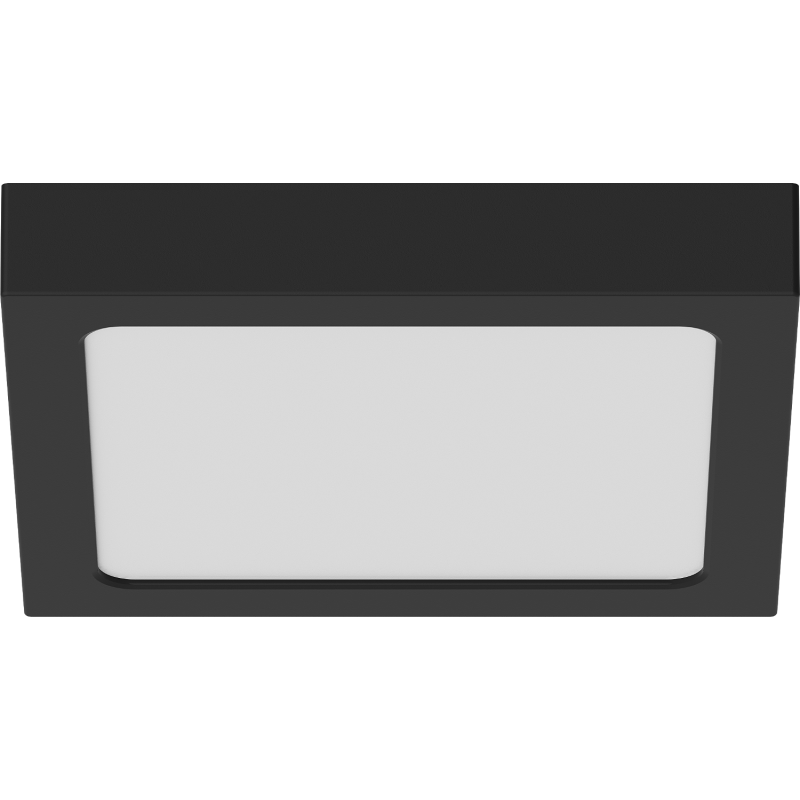 Mexen LDSS paviršinis LED lubinis plafonas 22 x 22 cm, 18W, Neutrali - 4000K, 1440 lm, juoda - L213-022-1840-70