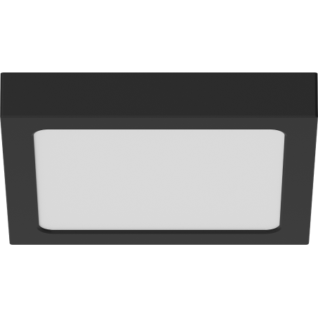 Mexen LDSS paviršinis LED lubinis plafonas 22 x 22 cm, 18W, Neutrali - 4000K, 1440 lm, juoda - L213-022-1840-70