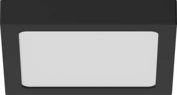 Mexen LDSS paviršinis LED lubinis plafonas 22 x 22 cm, 18W, Neutrali - 4000K, 1440 lm, juoda - L213-022-1840-70