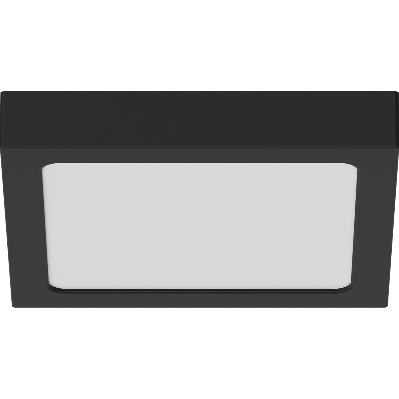 Mexen LDSS plafonas lub LED montuojamas ant paviršiaus 22 x 22 cm, 18W, Šaltas - 6500K, 1440 lm, juodas - L213-022-1865-70