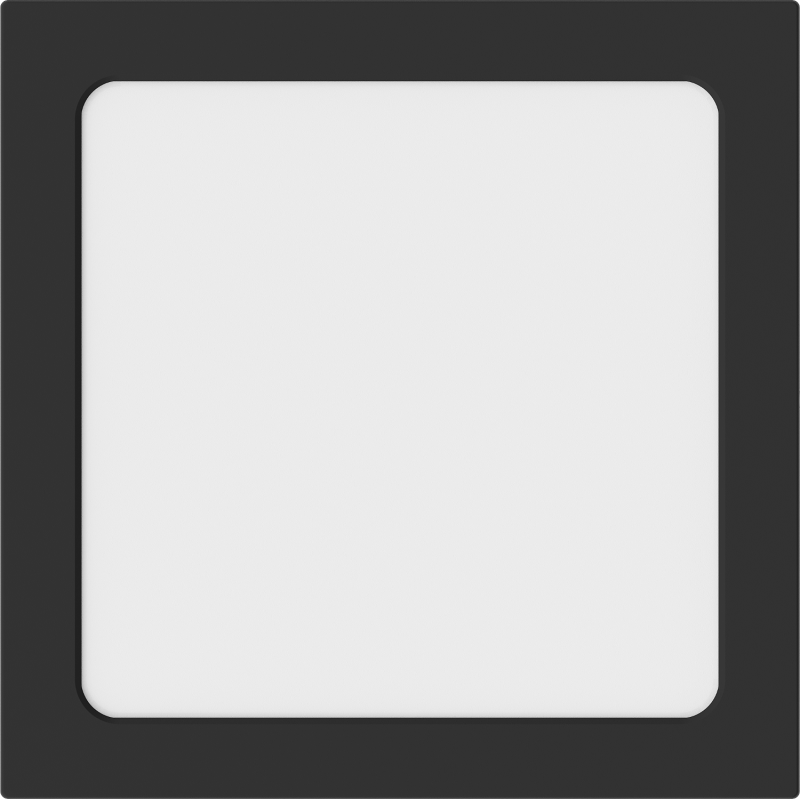 Mexen LDSS plafonas lub LED montuojamas ant paviršiaus 22 x 22 cm, 18W, Šaltas - 6500K, 1440 lm, juodas - L213-022-1865-70