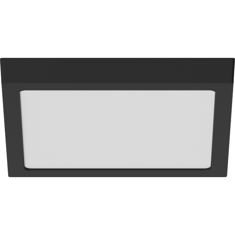 Mexen LDSS LED lubų paviršinis 30 x 30 cm šviestuvas, 24W, Neutralus - 4000K, 1920 lm, juodas - L213-030-2440-70