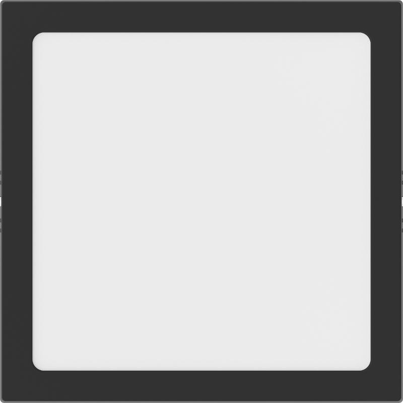 Mexen LDSS LED paviršinis lubų plafonas 30 x 30 cm, 24W, Šalta - 6500K, 1920 lm, juoda - L213-030-2465-70