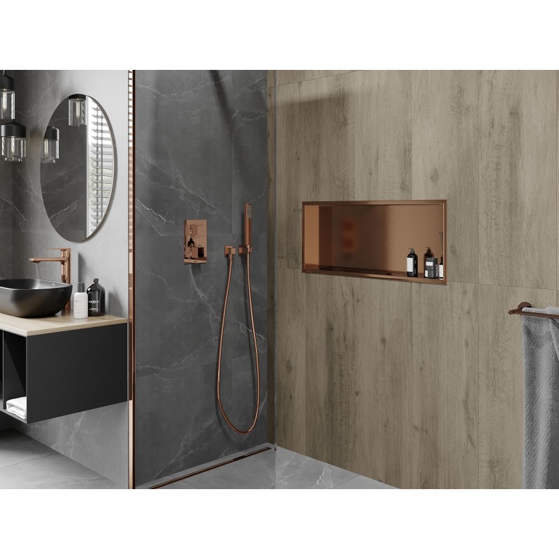 Mexen X-Wall-R nišos lentyna su apvadu 75 x 30 cm, šukuota varis - 19C0753010
