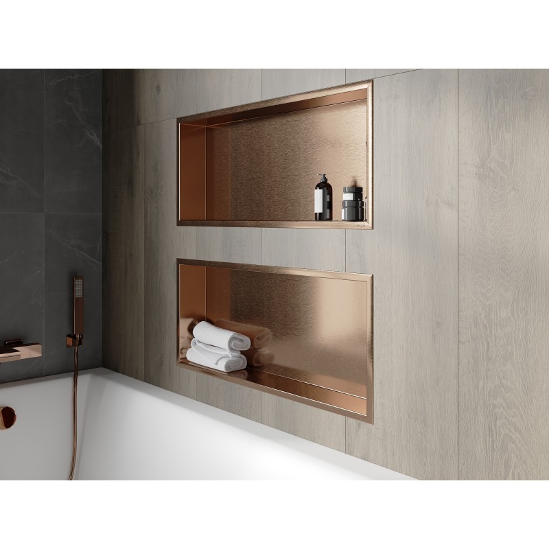 Mexen X-Wall-R nišos lentyna su apvadu 75 x 30 cm, šukuota varis - 19C0753010