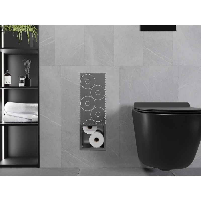 Mexen X-Wall-B tualetinio popieriaus dozatorius, gun grey šlifuotas - 19E5