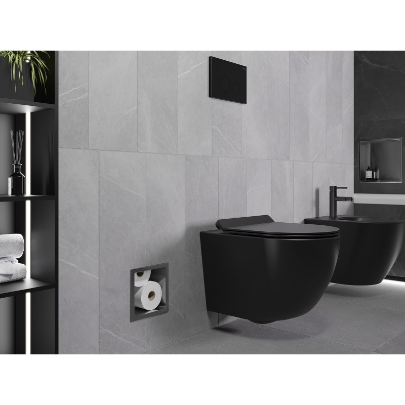 Mexen X-Wall-B tualetinio popieriaus dozatorius, gun grey šlifuotas - 19E5
