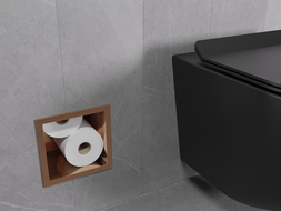 Mexen X-Wall-B tualetinio popieriaus laikiklis, šlifuotas varis - 19C5