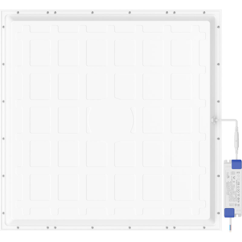 Mexen Brill+ LED lubų plokštė 60 x 60 cm, 48W, šaltai balta - 6500K, 5280 lm, balta - L201-060-060-4865-20