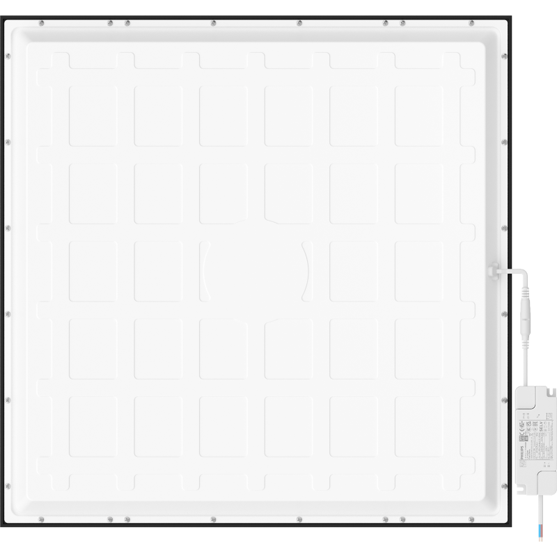 Mexen Brill-S LED lubinė panelė, montuojama į gipskartonį, 60 x 60 cm, 36W, Neutrali - 4000K, 3960 lm, juoda