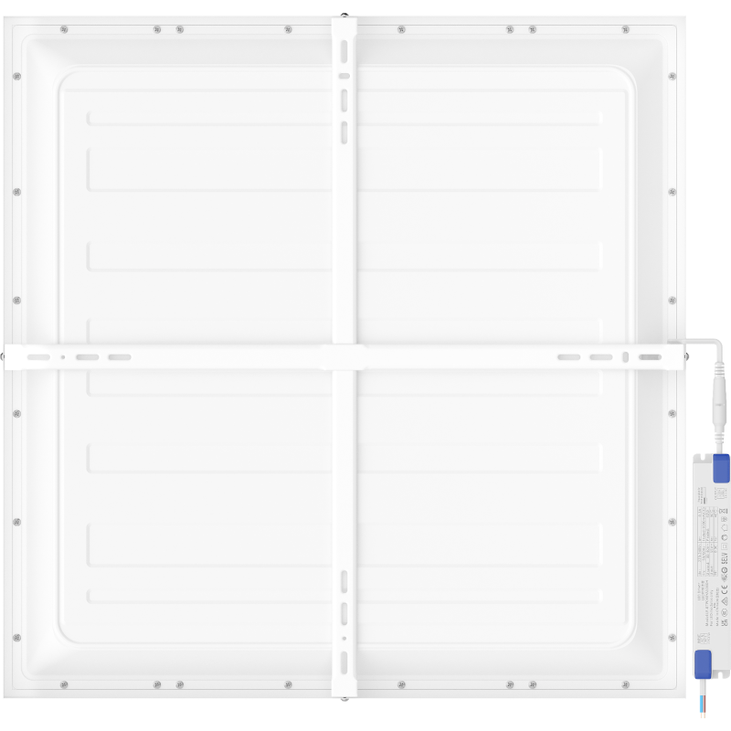 Mexen Brill-S paviršinis LED lubų skydelis 60 x 60 cm, 40W, Neutralus - 4000K, 4400 lm, baltas - L205-060-060-4040-20