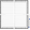 Mexen Brill-S paviršinis LED lubų skydas 60 x 60 cm, 40W, Neutrali - 4000K, 3600 lm, juoda - L205-060-060-4040-70