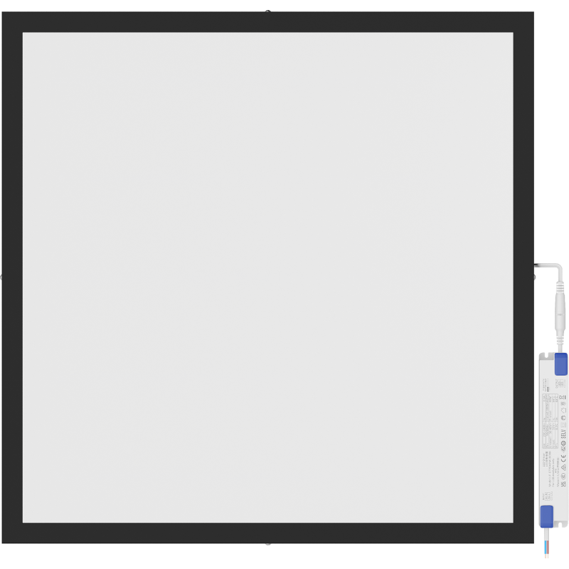 Mexen Brill-S paviršinis LED lubų skydas 60 x 60 cm, 40W, Neutrali - 4000K, 3600 lm, juoda - L205-060-060-4040-70