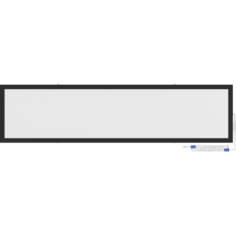 Mexen Brill-S LED paviršinis lubų skydelis 120 x 30 cm, 36W, Neutralus - 4000K, 3960 lm, juodas - L207-120-030-3640-70