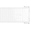 Mexen Brill-S montuojamas LED lubų skydas 120 x 60 cm, 60W, Neutrali - 4000K, 7200 lm, baltas - L207-120-060-6040-20