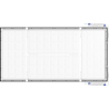 Mexen Brill-S LED lubų skydelis, įmontuojamas, 120 x 60 cm, 60W, Neutralus - 4000K, 6600 lm, juodas - L207-120-060-6040-70