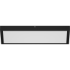 Mexen Brill-S LED lubų šviestuvas paviršinis 60 x 30 cm, 24W, Neutralus - 4000K, 2640 lm, juodas - L207-060-030-2440-70