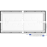 Mexen Brill-S LED lubų šviestuvas paviršinis 60 x 30 cm, 24W, Neutralus - 4000K, 2640 lm, juodas - L207-060-030-2440-70