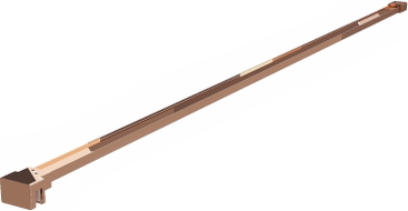 Mexen Uni-P2 tiesus dušo sienelės laikiklis 10 mm, rožinis auksas - 830-10-60