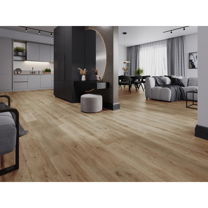 Mexen Spirit Lake Vinilinių grindų LVT mėginys Dryback 2,5 mm, PVC pagrindas, 4 V-grioveliai, ąžuolas - F1301-S