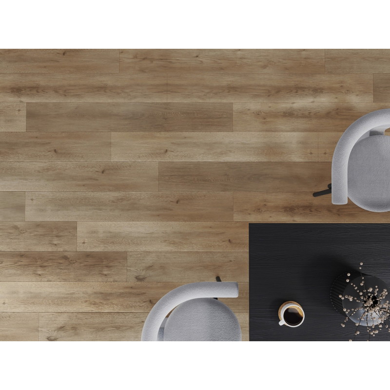 Mexen Spirit Lake Vinilinių grindų LVT mėginys Dryback 2,5 mm, PVC pagrindas, 4 V-grioveliai, ąžuolas - F1301-S