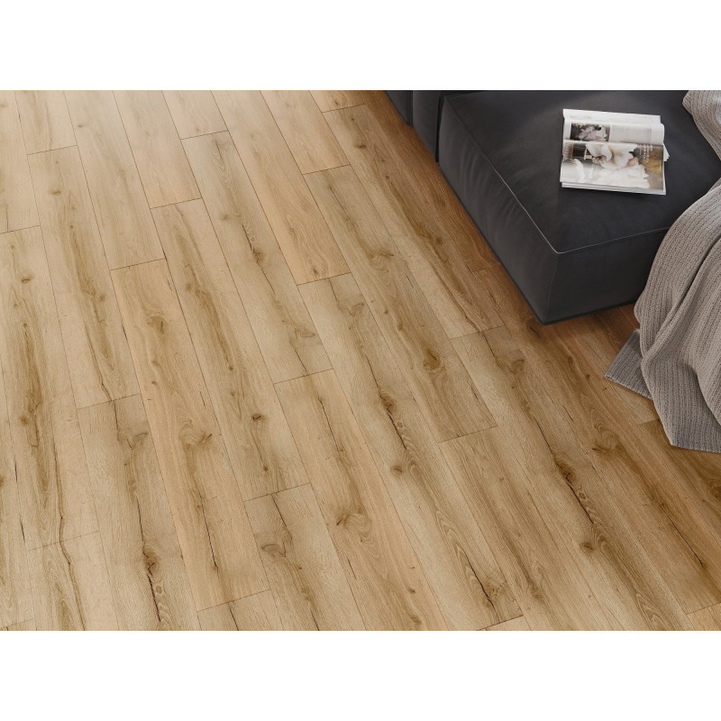Mexen Beaver Creek vinilinių LVT Dryback 2,5 mm plokščių pavyzdys, PVC pagrindas, 4 V-Fuga, Ąžuolas - F1302-S