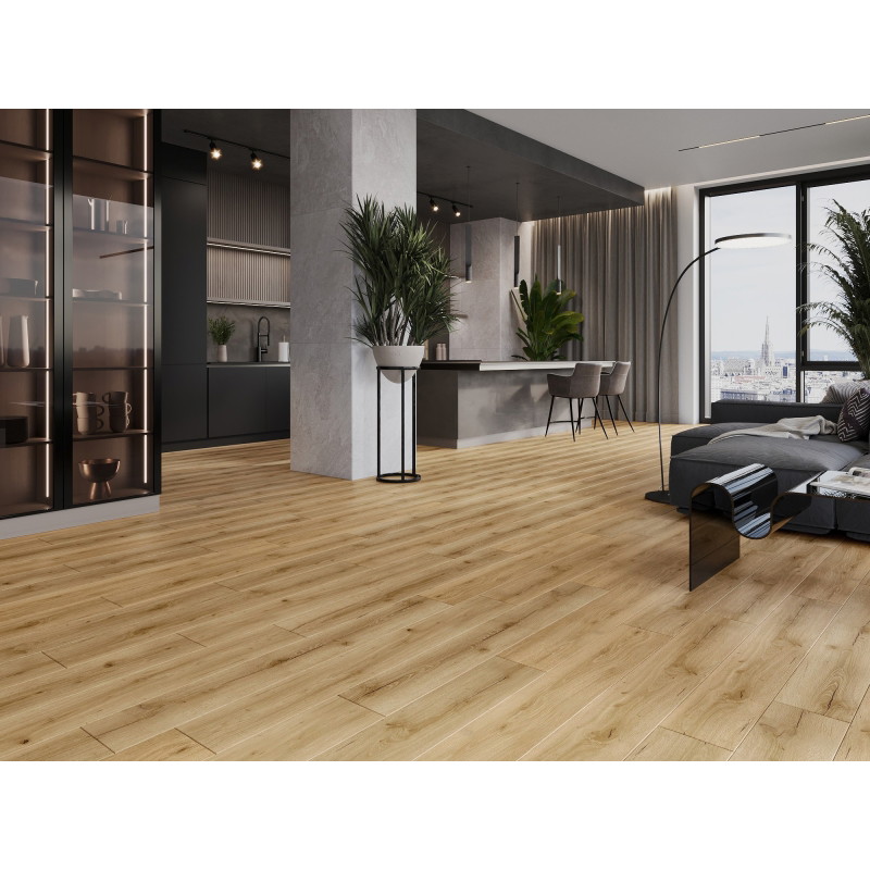 Mexen Beaver Creek vinilinių LVT Dryback 2,5 mm plokščių pavyzdys, PVC pagrindas, 4 V-Fuga, Ąžuolas - F1302-S