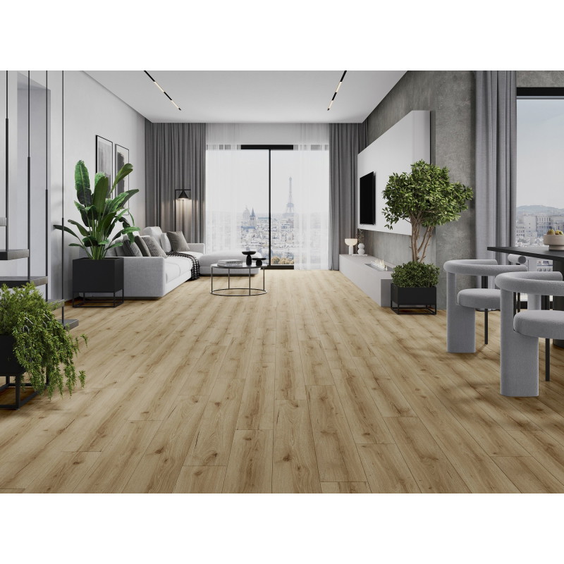 Mexen Sun Valley vinilinių LVT Dryback 2,5 mm plokščių pavyzdys, PVC pagrindas, 4 V-Fuga, Ąžuolas - F1306-S