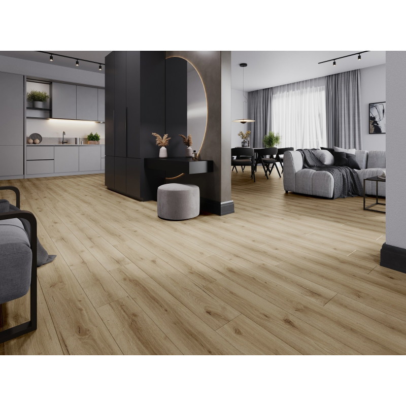 Mexen Sun Valley vinilinių LVT Dryback 2,5 mm plokščių pavyzdys, PVC pagrindas, 4 V-Fuga, Ąžuolas - F1306-S