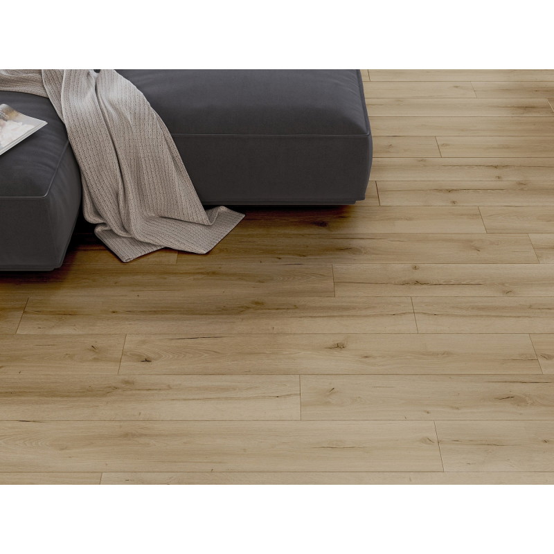 Mexen Buffalo vinilinių LVT Dryback 2,5 mm plokščių pavyzdys, PVC pagrindas, 4 V-grioveliai, ąžuolas - F1307-S