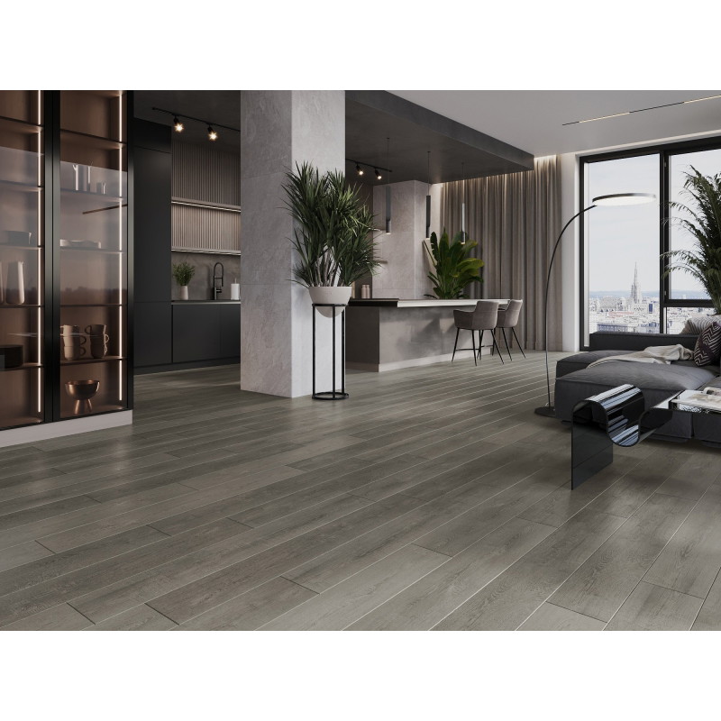 Mexen New Albany vinilinių LVT grindų dangų pavyzdys Dryback 2,5 mm, PVC pagrindas, 4 V-grioveliai, Ąžuolas - F1317-S